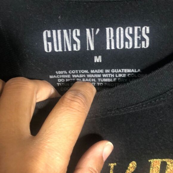 Guns N Roses Shirt Mens Medium Sweet Child O Mine Black Authentic‎ Distressed - Picture 3 of 9